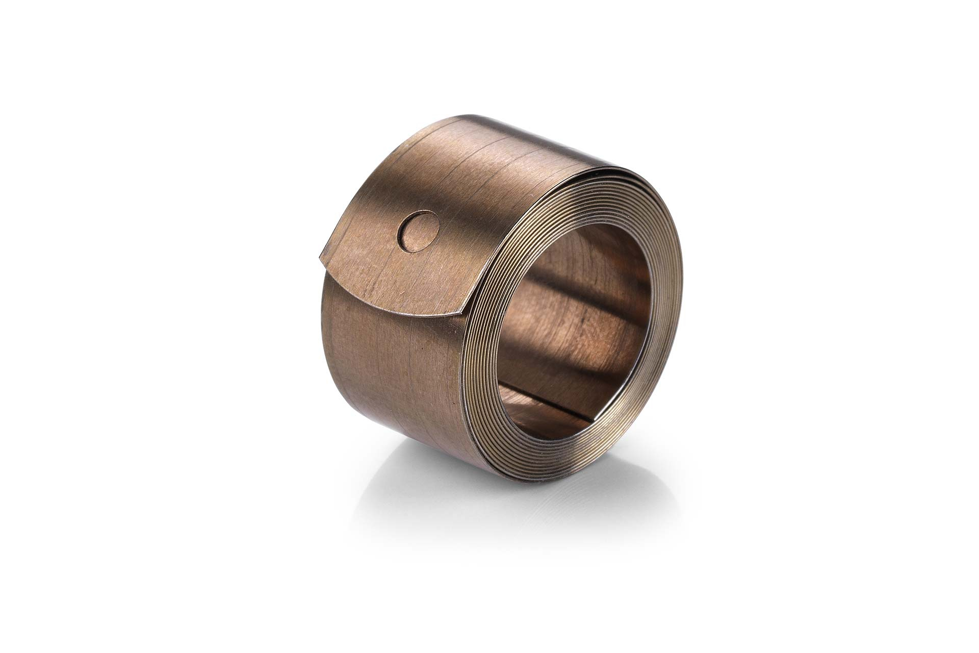 SUS301 Constant Force Spring,Load 8.82 Lbs,ID 1.17",OD 1.49",Total