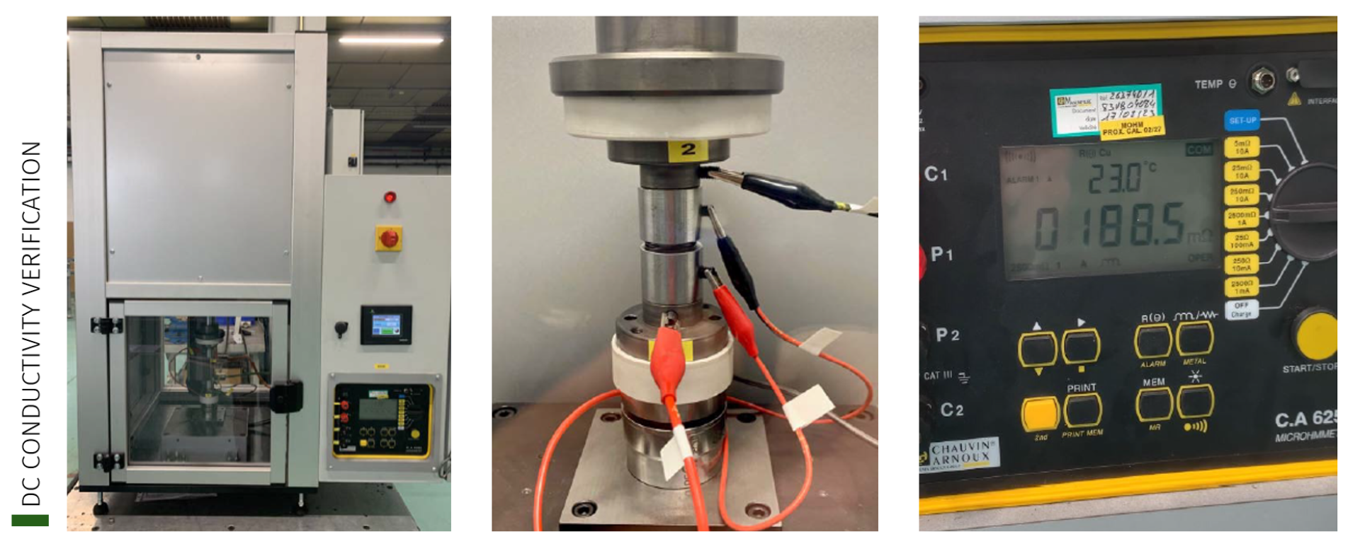 DC Conductivity verification Wave Spring CuBe