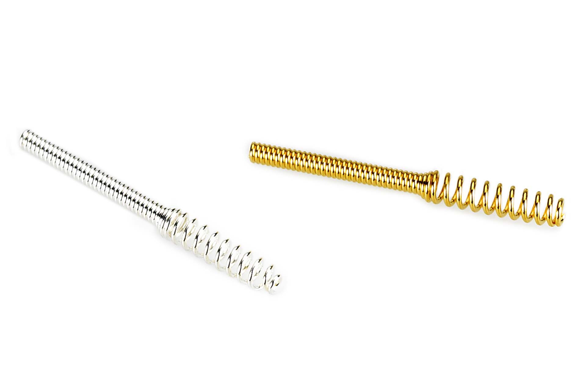 Gold and silver contact compression springs